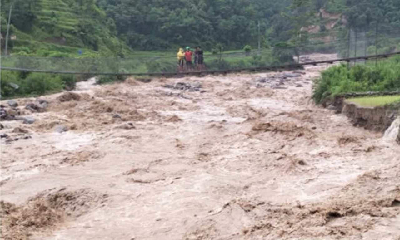 कञ्चनपुर – कैलालीमा बाढीको जोखिम, नदी तथा खोलाको बहाव बढ्दो